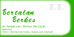 bertalan berkes business card